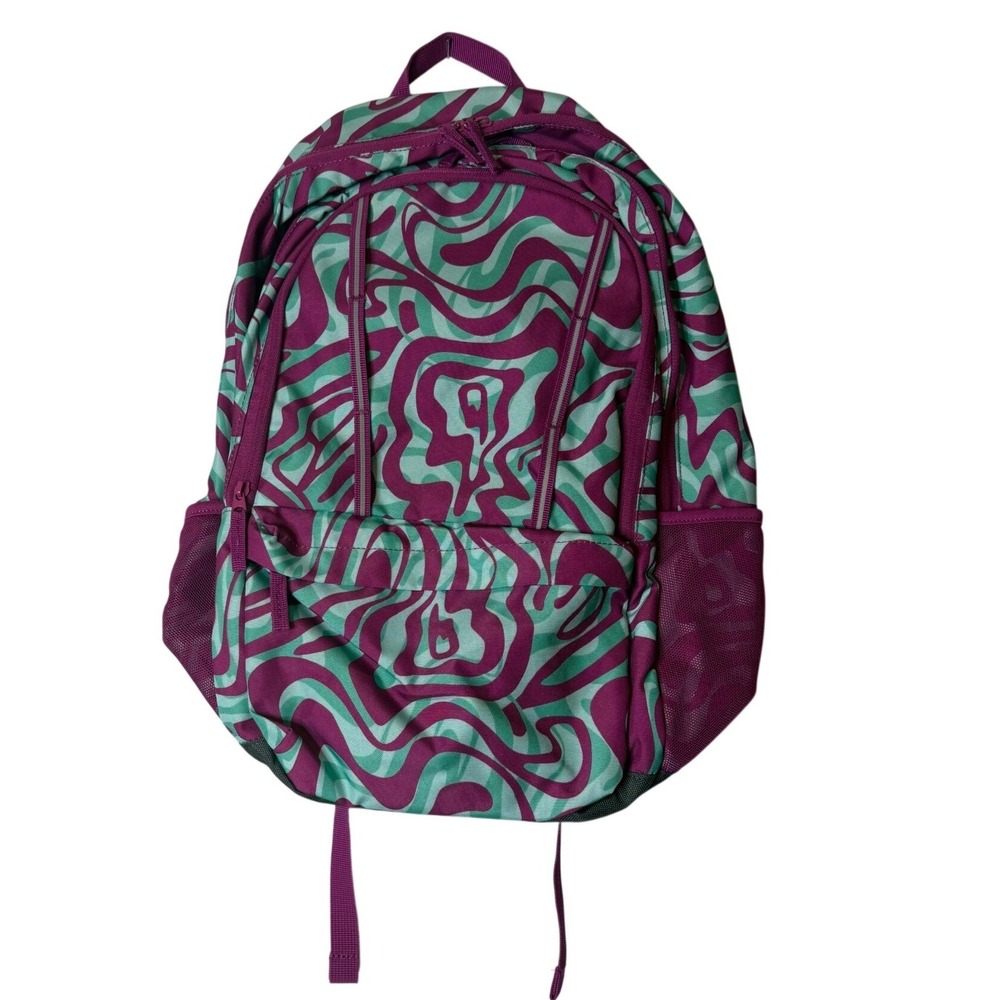 Lands' End Backpack ClassMate Swirl Print Kids Magenta School Travel Bag New